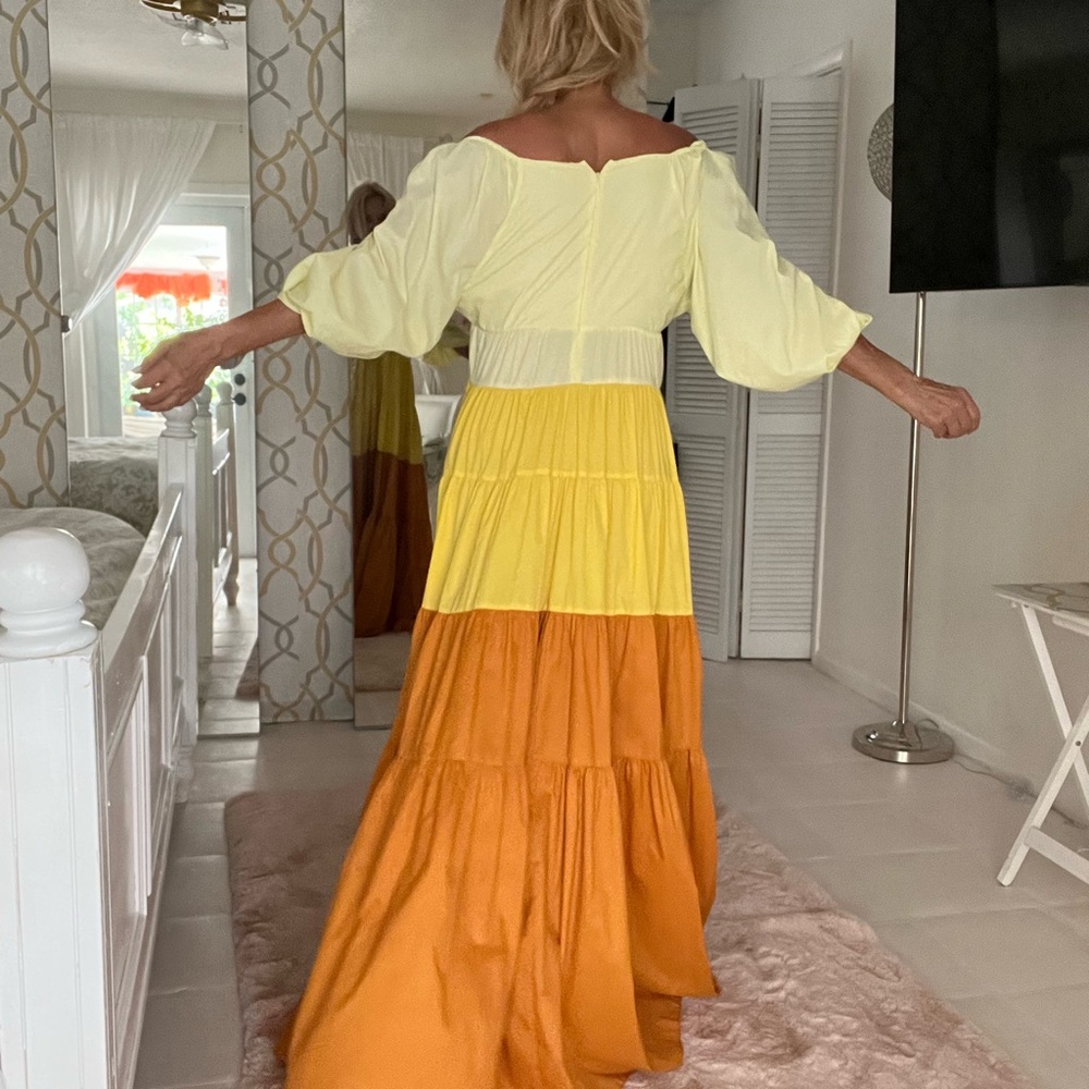 Staud long dress renaissance